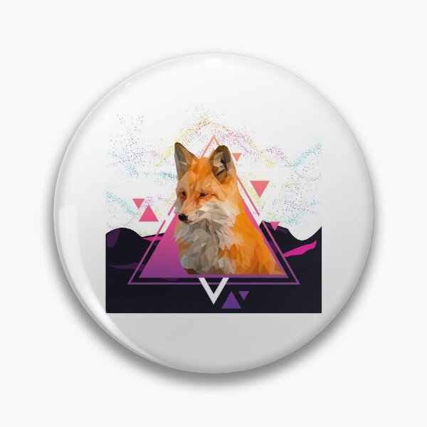 Item preview, Fox colorful low poly design - Low poly arts, geometric designs, graphic constructions and animal representation designed and sold by AdvanceDesign.