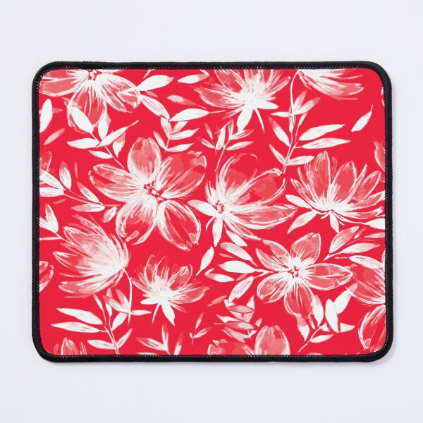 Item preview, Red & White Watercolor Flowers designed and sold by B & K Store.