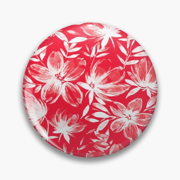 Item preview, Red & White Watercolor Flowers designed and sold by B & K     Store.