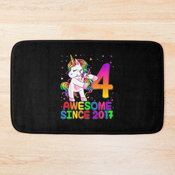 Item preview, 4 Years Old Unicorn Flossing 4th Birthday Girl Unicorn Party designed and sold by KeeganshiAon.