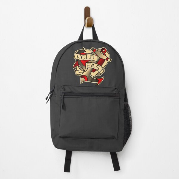 Item preview, Hold fast, anchor and heart tattoo in red designed and sold by weilertsen.