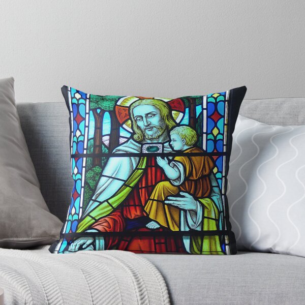 Item preview, Jesus with Children Stained Glass designed and sold by AnimaChristi.