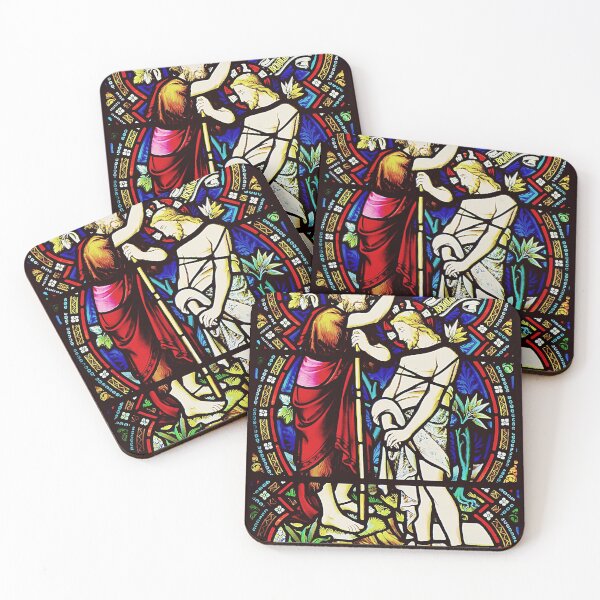 Item preview, The Baptism of Christ Stained Glass designed and sold by AnimaChristi.