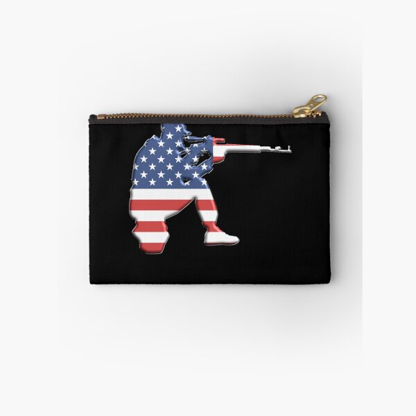 Item preview, American Flag Sniper 2nd Amendment Patriotic Sniper Rifle Gear designed and sold by DynamicDesign.