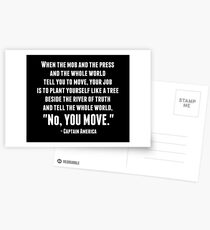 "No, You Move." Postcards