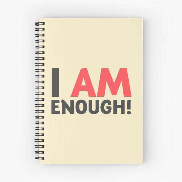 Item preview, I am enough!, broken hearts, inspirational quote, free woman, motivational quote, strong woman designed and sold by Spallutos.