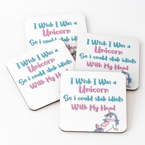 Item preview, I Wish i Was a Unicorn So i Could stab Idiots With My Head designed and sold by ErmessThiings.