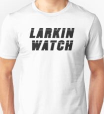 Camiseta ajustada Larkin Watch (negro) - Diseño de ventilador de rol crítico