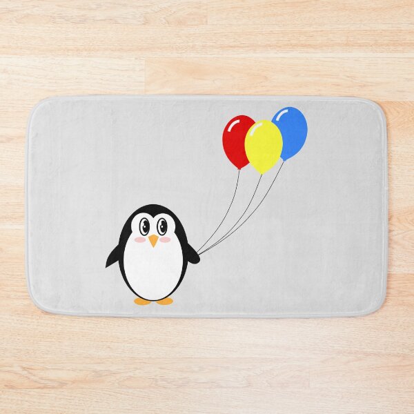 Item preview, Penguine, Penguin With Balloons, colorful, Red Aesthetic,Red And Black,penguins colorful designed and sold by bubbley2021.