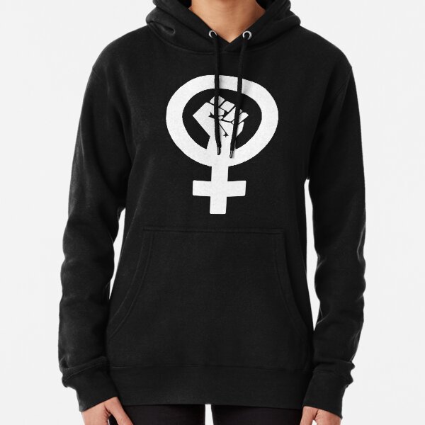 Woman Power Symbol Pullover Hoodie