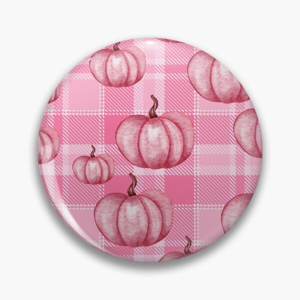 Item preview, Pink Plaid Pumpkin Pattern designed and sold by BunnyBizarre.