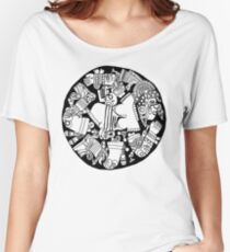 Meso Ring - black & white Women's Relaxed Fit T-Shirt