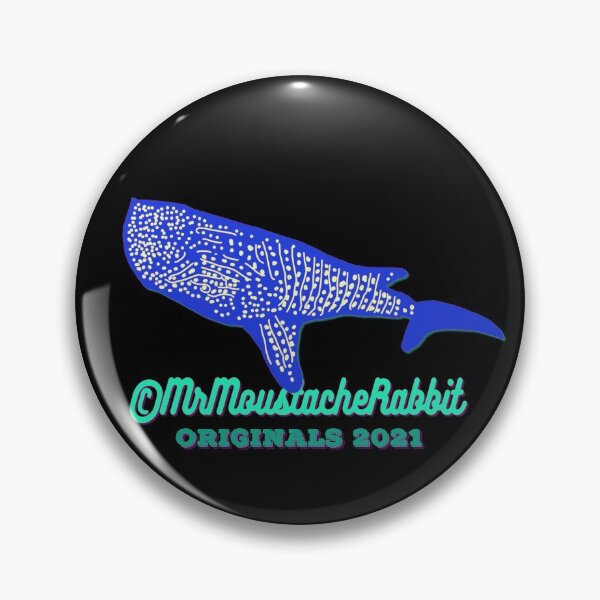 Item preview, Mr Moustache Rabbit's Yellow Submarine Adventures Character Mr Snazzy Whaleshark (on Black) designed and sold by ANIMALSDONTTALK.