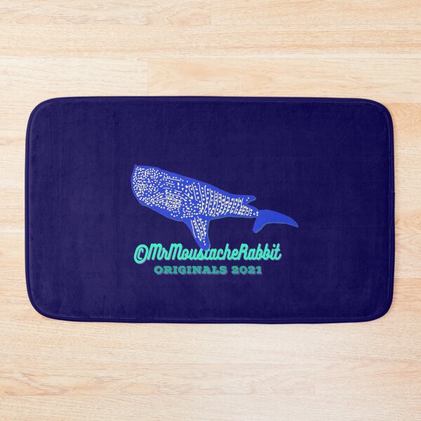 Item preview, Mr Moustache Rabbit's Yellow Submarine Adventures Character Mr Snazzy Whaleshark (on Black) designed and sold by ANIMALSDONTTALK.