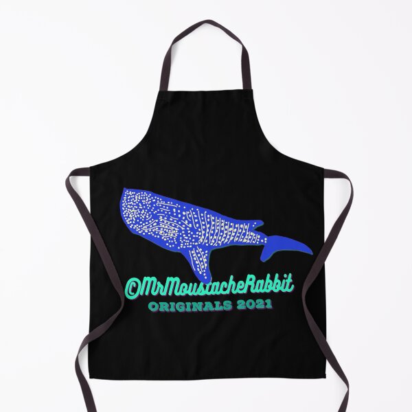 Item preview, Mr Moustache Rabbit's Yellow Submarine Adventures Character Mr Snazzy Whaleshark (on Black) designed and sold by ANIMALSDONTTALK.