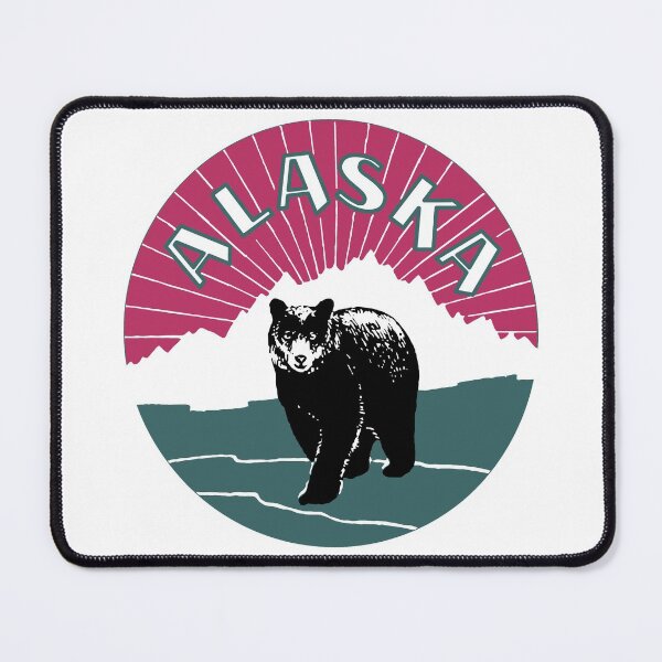 Item preview, Retro Alaska travel ad, bear designed and sold by aapshop.