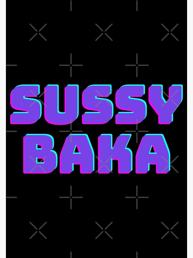 Sussy Baka Funny Meme Japanese Meaning Fool Gamer Classic Round Sticker