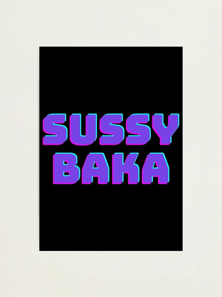 Sussy Baka Funny Sus Meme Pullover Hoodie