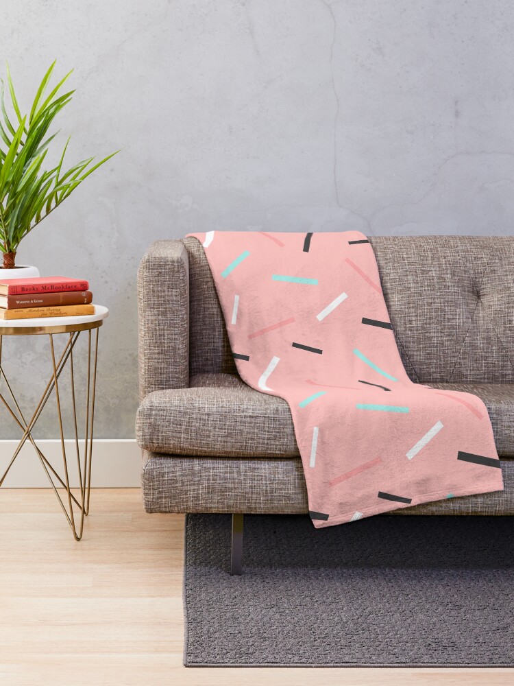 Thumbnail 2 of 6, Throw Blanket, Geometric Pattern 136 designed and sold by Bled1.