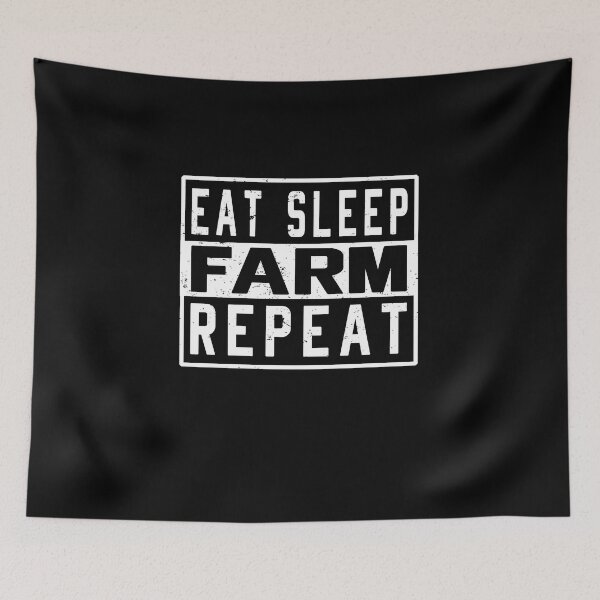 Item preview, Eat Sleep Farm Repeat designed and sold by infazbdeen.