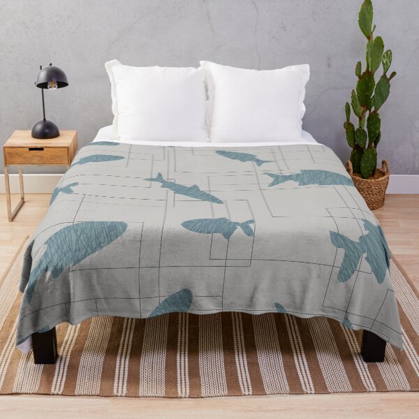 Item preview, light blue fish designed and sold by veur.