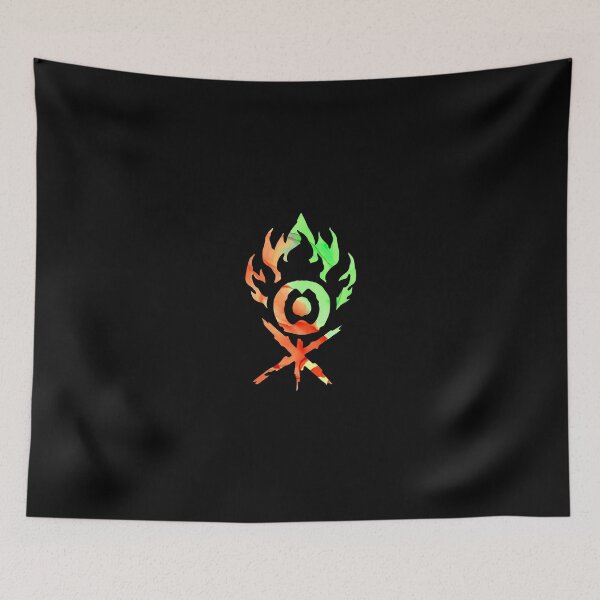 Item preview, MTG Gruul Clans Ravnica Guild Insignia Logo Black Background designed and sold by GingerCatGifts.