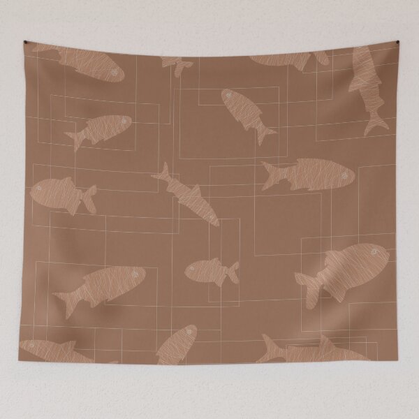 Item preview, beige fish designed and sold by veur.