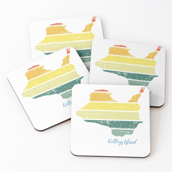 Item preview, Kelleys Island Lake Erie Retro Vintage Map designed and sold by BusyBeeLife.