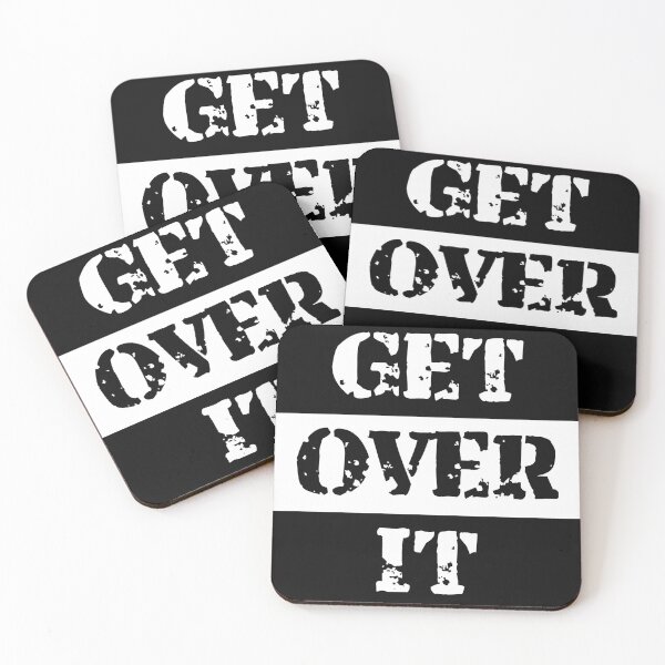 Item preview, Get Over It White designed and sold by BVincentDesigns.