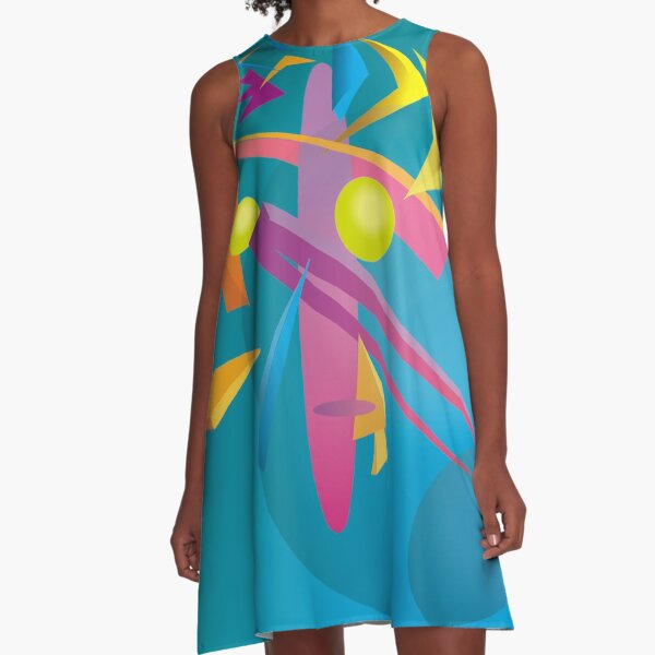 Face From Station #111 A-Line Dress