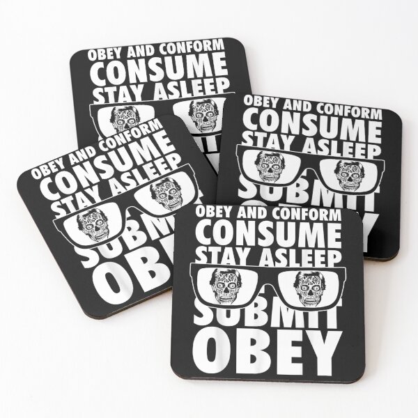 Item preview, They Live Obey And Conform Consume Submit Text Stack designed and sold by HamzashiTrre.