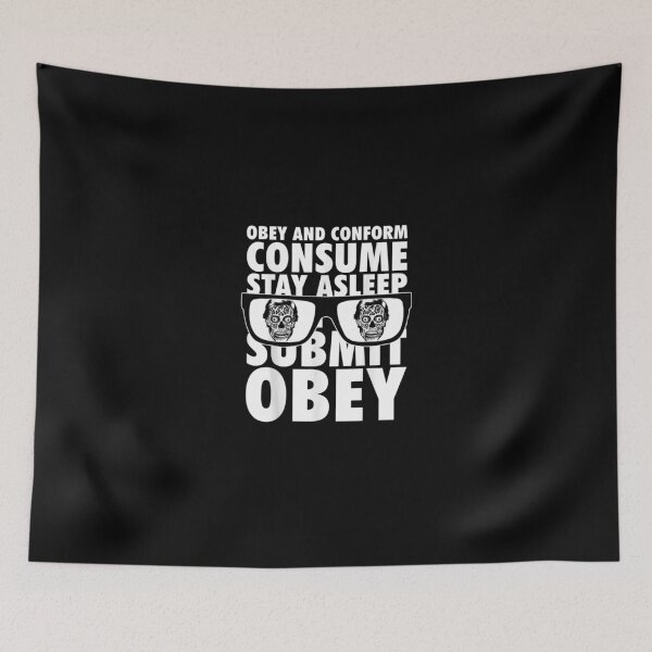 Item preview, They Live Obey And Conform Consume Submit Text Stack designed and sold by HamzashiTrre.