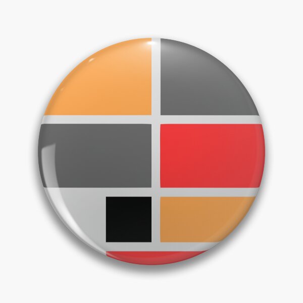 Item preview, Mondrian style design orange red black gray designed and sold by aapshop.
