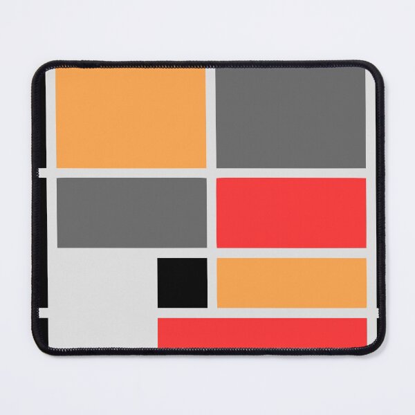 Item preview, Mondrian style design orange red black gray designed and sold by aapshop.