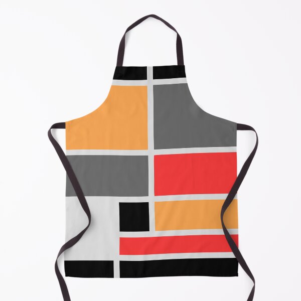 Item preview, Mondrian style design orange red black gray designed and sold by aapshop.