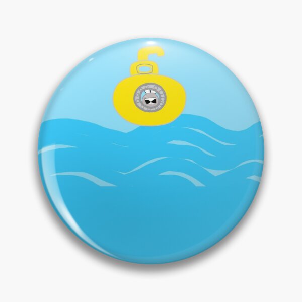 Item preview, Mr Moustache Rabbit's Yellow Submarine Adventures Character Oceans Scene designed and sold by ANIMALSDONTTALK.