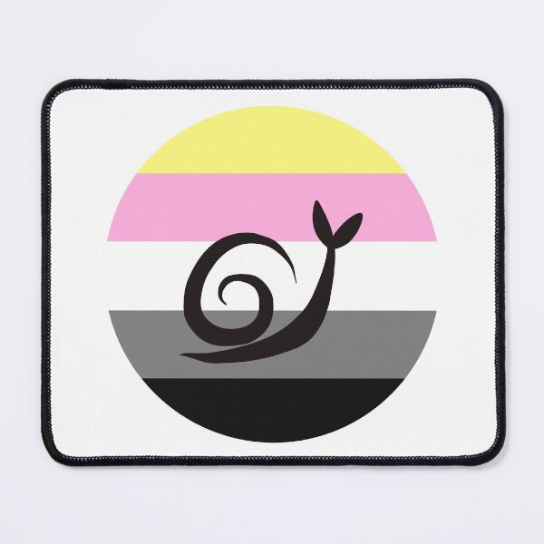 Item preview, Queerplatonic Minimalist Pride Snail Logo designed and sold by PrideSnails.