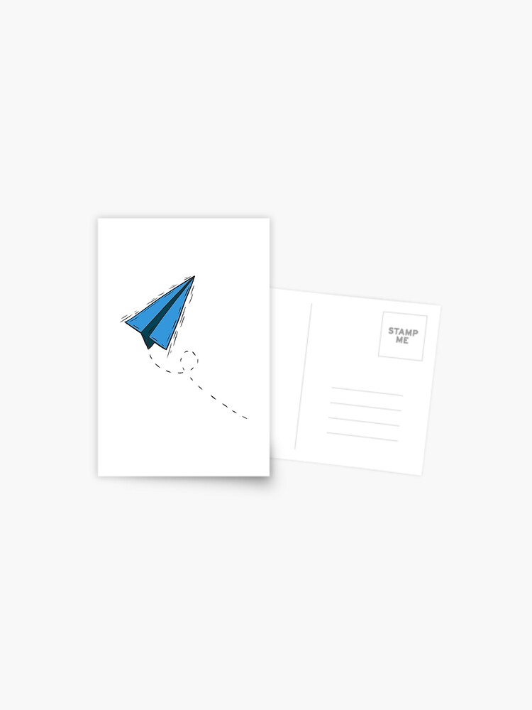 paper plane Postcard for Sale by zaher97