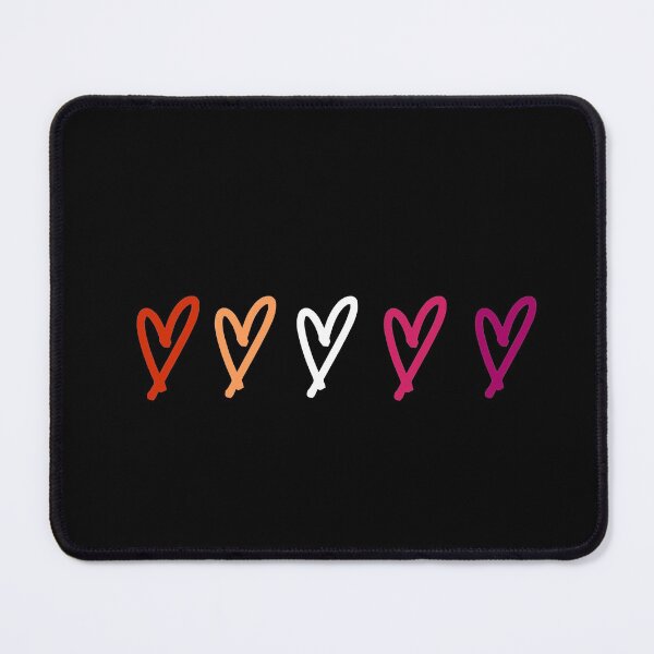 Item preview, lesbian flag hearts designed and sold by LannisterOnMars.