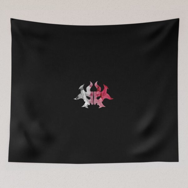 Item preview, MTG Cult of Rakdos Ravnica Guild Insignia Logo Black Background designed and sold by GingerCatGifts.