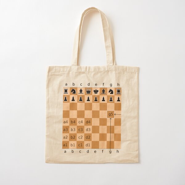 Algebraic notation (or AN) is a method for recording and describing the moves in a game of chess Cotton Tote Bag