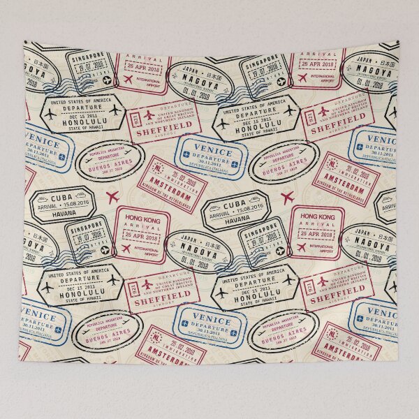 Item preview, Passport stamp designed and sold by MableMe.