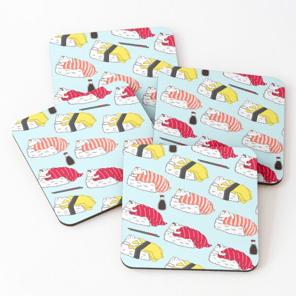 Item preview, Cat Sleep Sushi Pattern designed and sold by Kimprut.