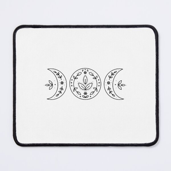 Item preview, Witchy floral triple goddess moon illustration designed and sold by hanameda.