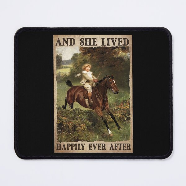 Item preview, And She Lived Happily Ever After - Girl Riding Horses, Woman Ride Horses designed and sold by SockaArt1.