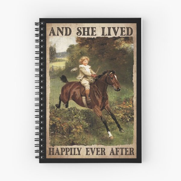 Item preview, And She Lived Happily Ever After - Girl Riding Horses, Woman Ride Horses designed and sold by SockaArt1.