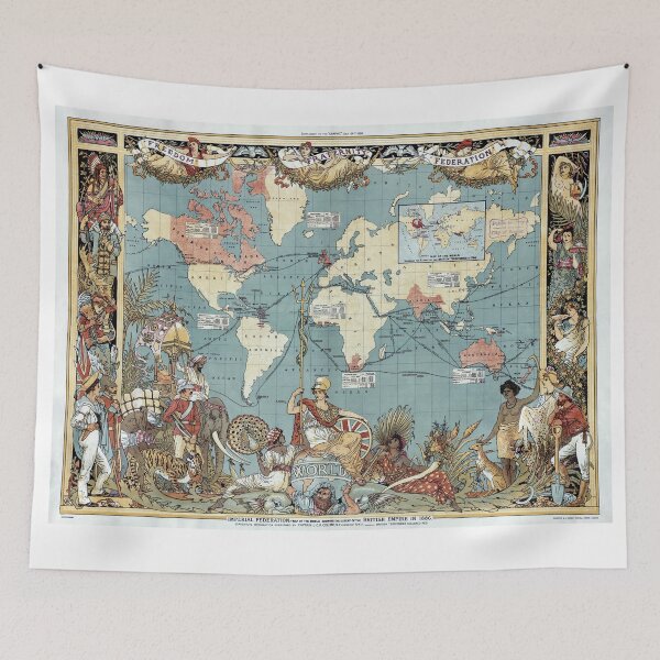 Item preview, World map-British Empire-1886 designed and sold by paulrommer.