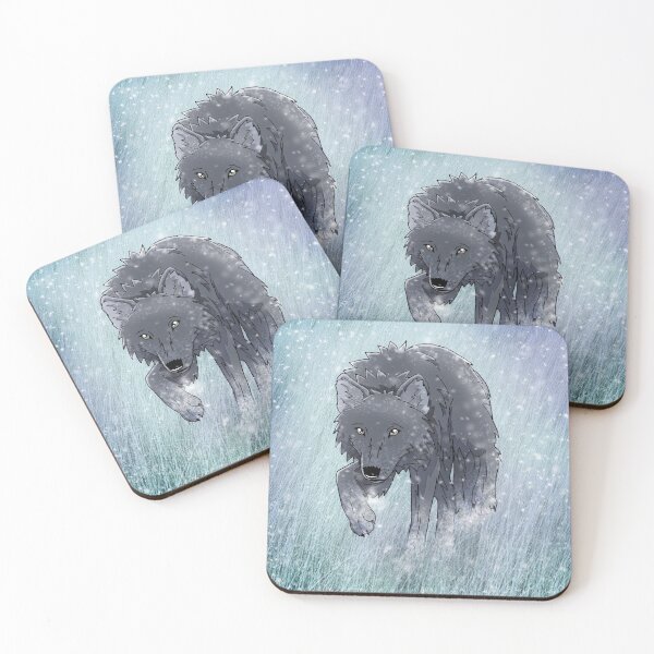 Item preview, Black winter wolf in snow designed and sold by H0llyDays.