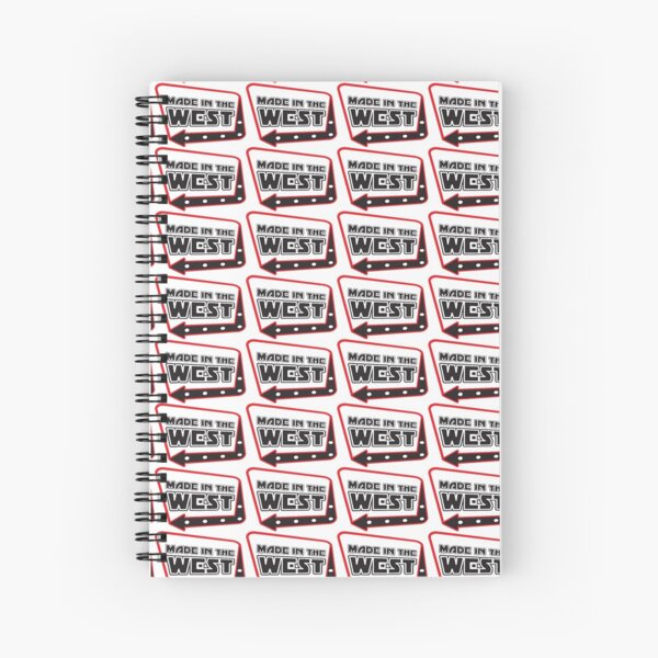 Made in the West logo (Red) Spiral Notebook