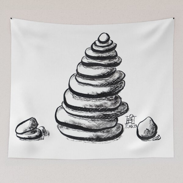 Item preview, Stacked stones, beach fun, balancing stones designed and sold by Pragonette.